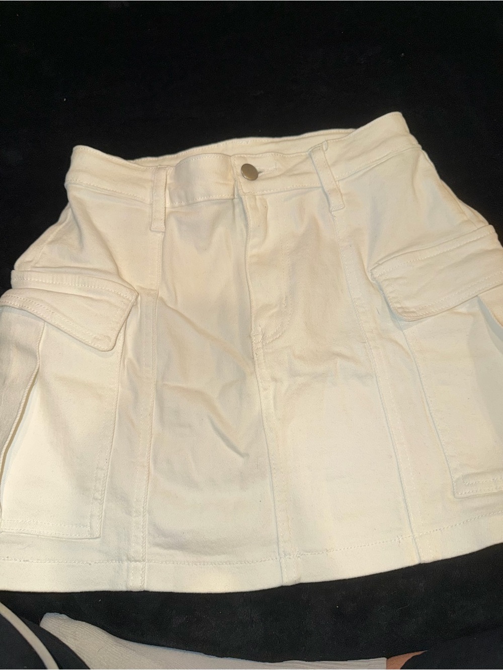 Windsor Cream Utility Skort with Cargo Pockets